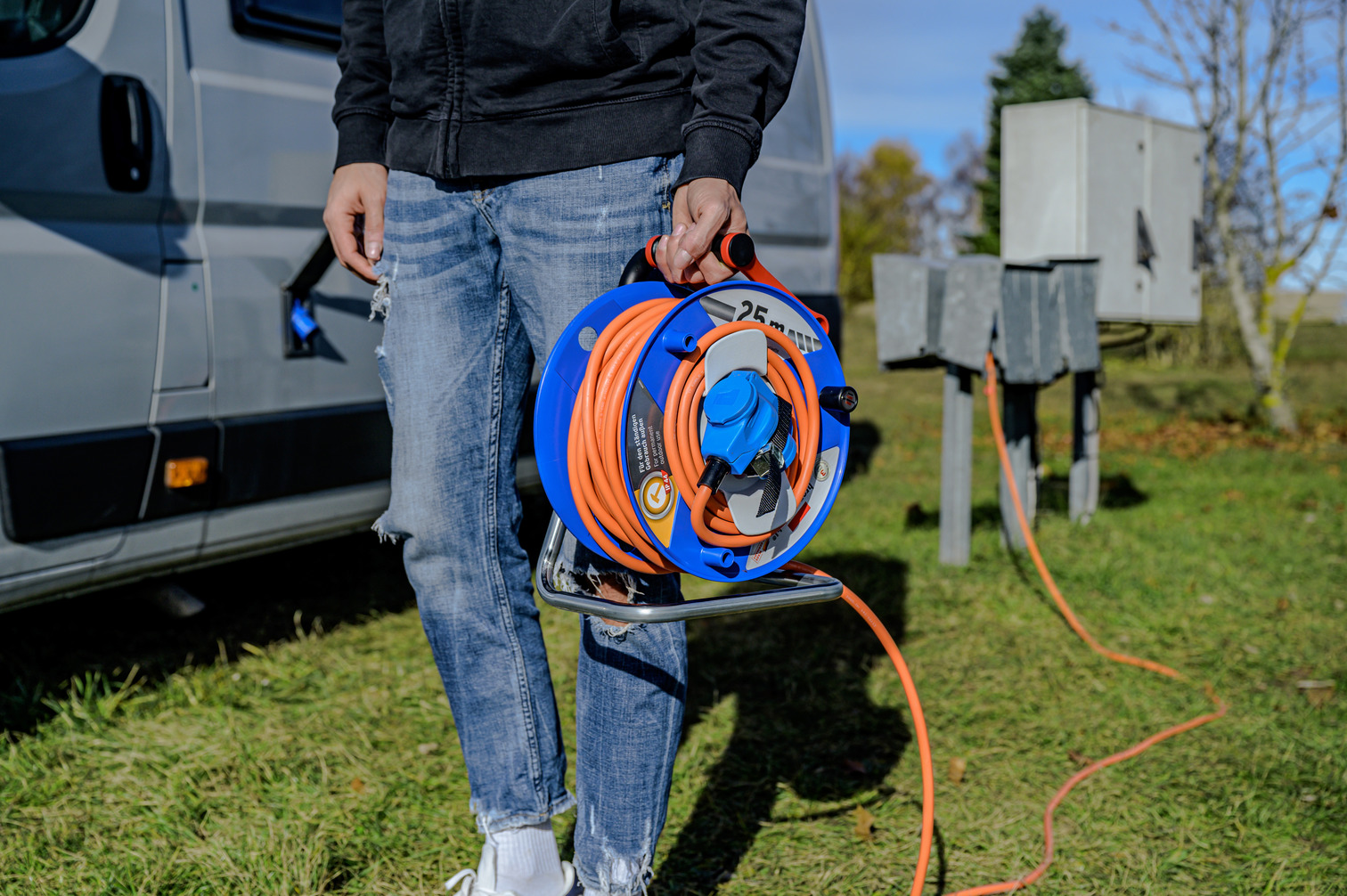 The right cable length on the campsite